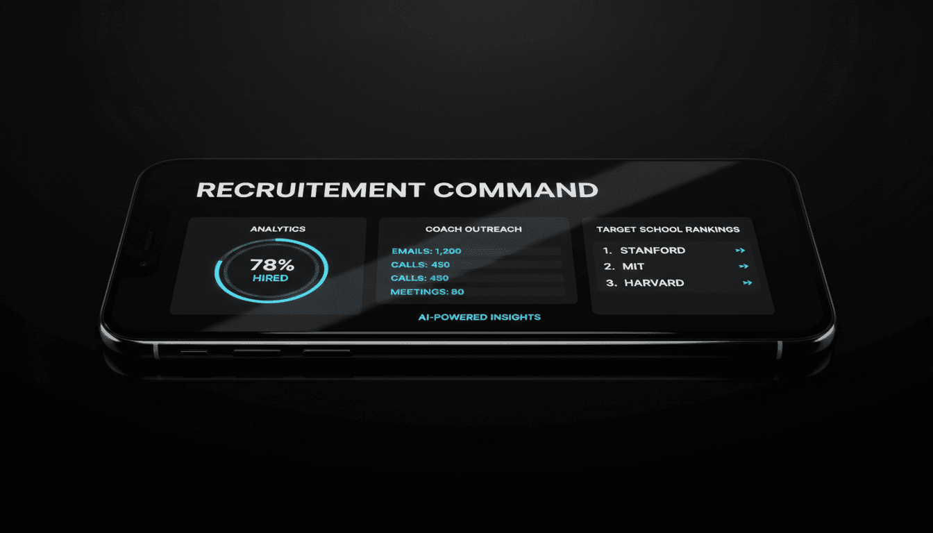 ATNXT recruitment dashboard on a smartphone screen